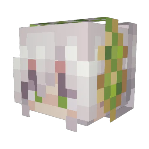 red_fish233 Minecraft avatar head, 3D render