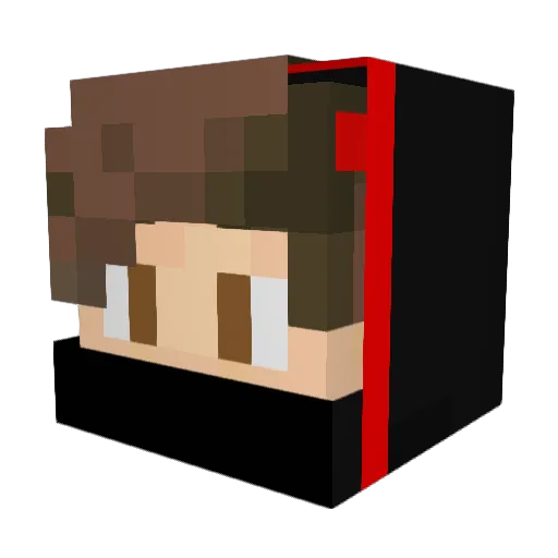 red_ninja453 Minecraft avatar head, 3D render