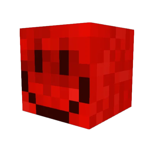 red_orbtwi Minecraft avatar head, 3D render