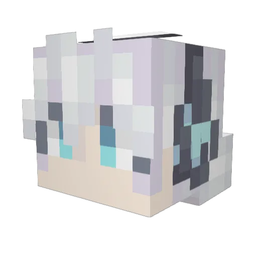 red_stones Minecraft avatar head, 3D render