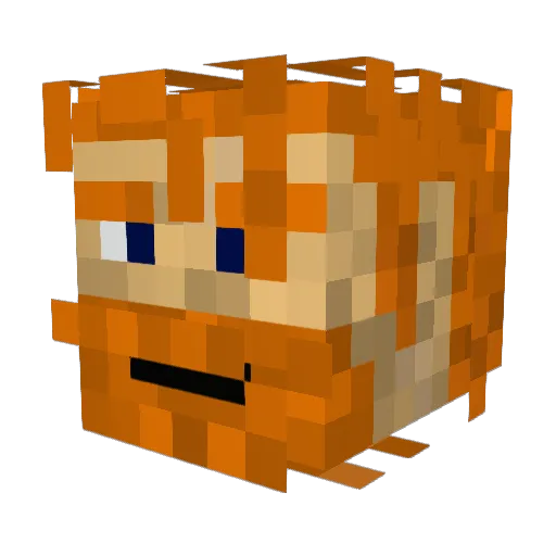 redaktiv Minecraft avatar head, 3D render