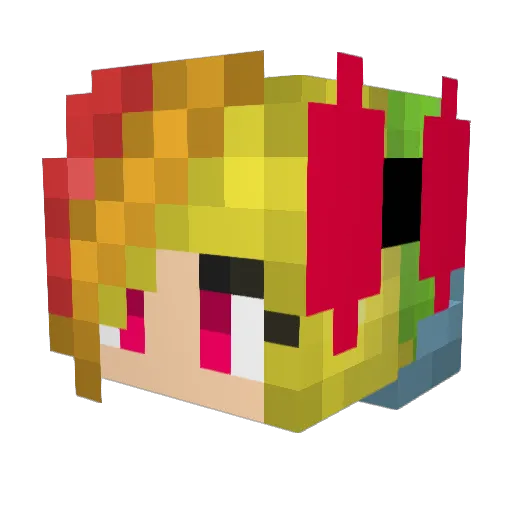 redangel2004 Minecraft avatar head, 3D render