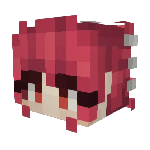 redarcher69 Minecraft avatar head, 3D render