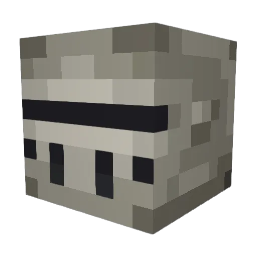 redbababoi Minecraft avatar head, 3D render
