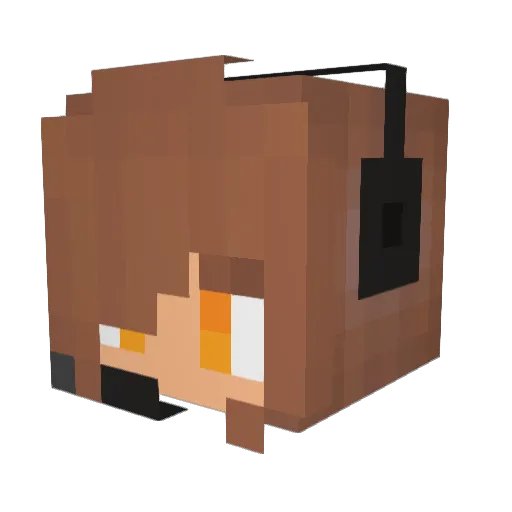 redballoon321 Minecraft avatar head, 3D render