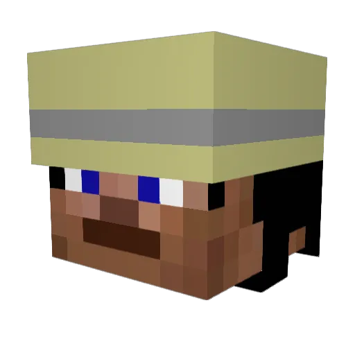 redbear94 Minecraft avatar head, 3D render