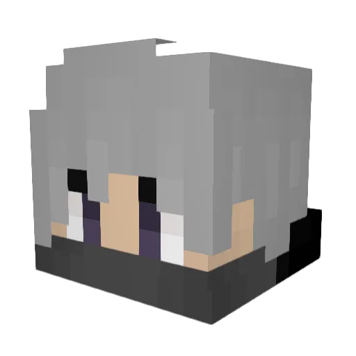 redbull425 Minecraft avatar head, 3D render