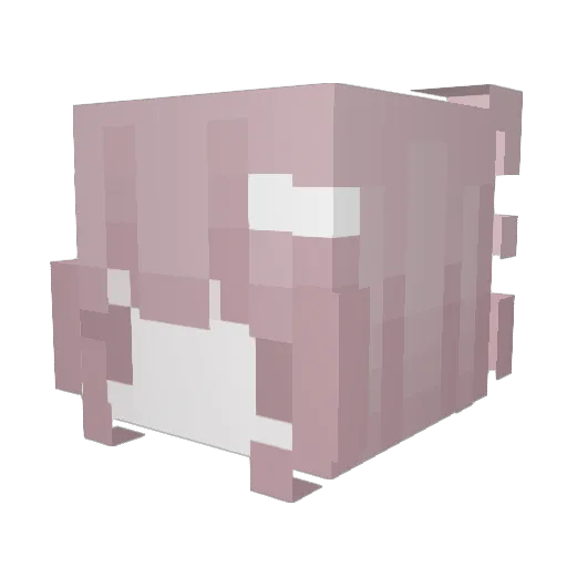 redbullwailey Minecraft avatar head, 3D render