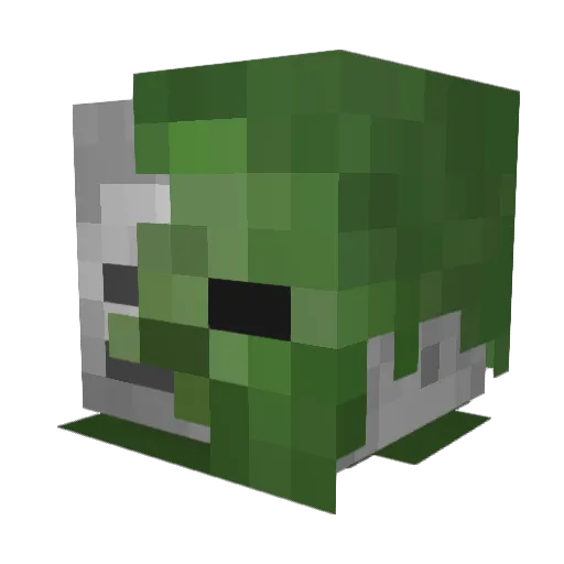 redcippy Minecraft avatar head, 3D render