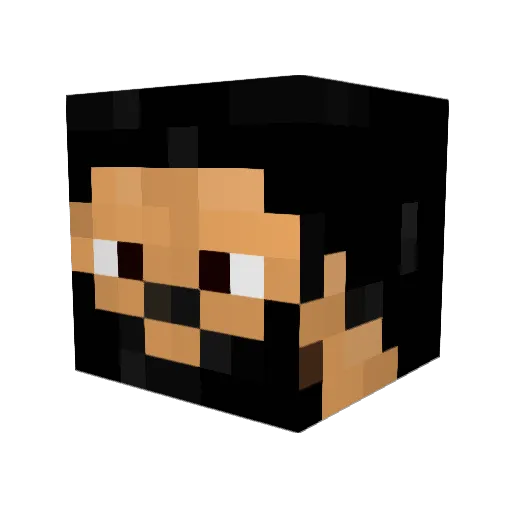redcoco2 Minecraft avatar head, 3D render