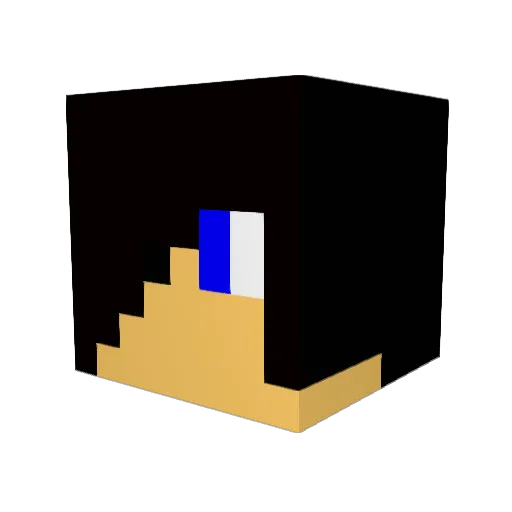 redcraft3974 Minecraft avatar head, 3D render