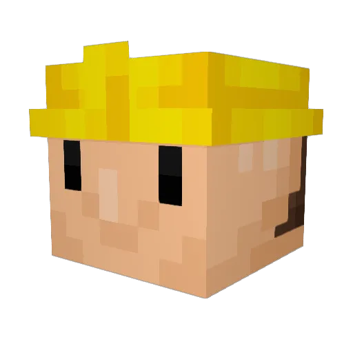 reddaltoids Minecraft avatar head, 3D render
