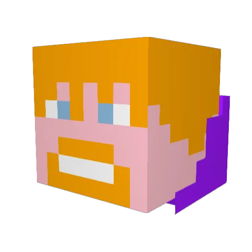 reddbuilder Minecraft avatar head, 3D render