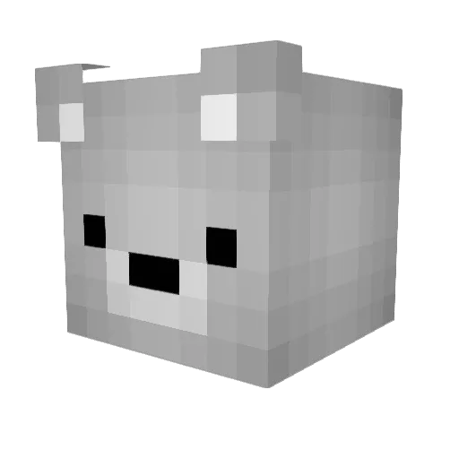reddd23 Minecraft avatar head, 3D render