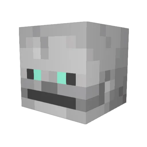 reddeathblast Minecraft avatar head, 3D render