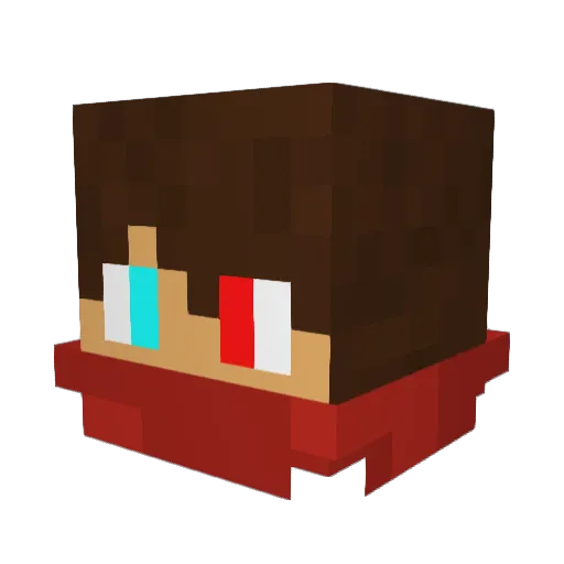 reddeimer2810 Minecraft avatar head, 3D render