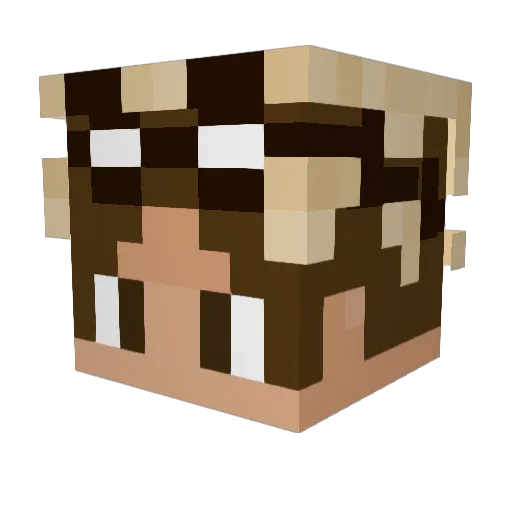 reddeyy Minecraft avatar head, 3D render