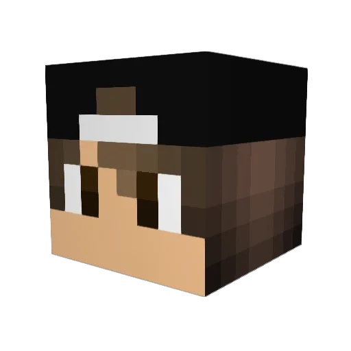reddgirl80 Minecraft avatar head, 3D render