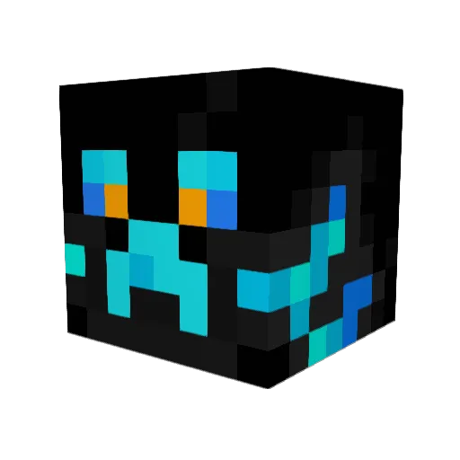 reddless Minecraft avatar head, 3D render