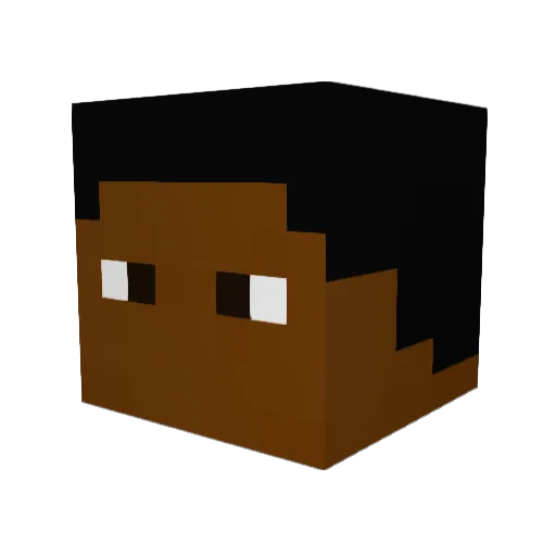 reddragon624 Minecraft avatar head, 3D render