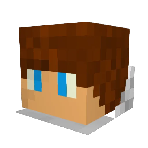 redeggs Minecraft avatar head, 3D render