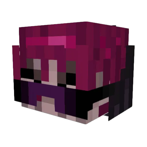 redesignpedro Minecraft avatar head, 3D render