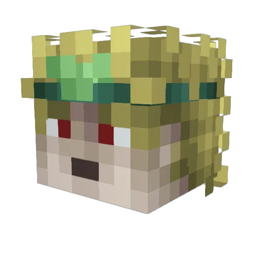 redeye245 Minecraft avatar head, 3D render