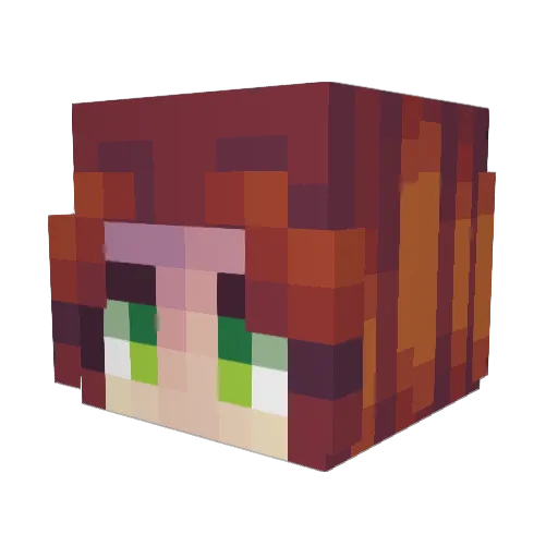 redfairy999 Minecraft avatar head, 3D render