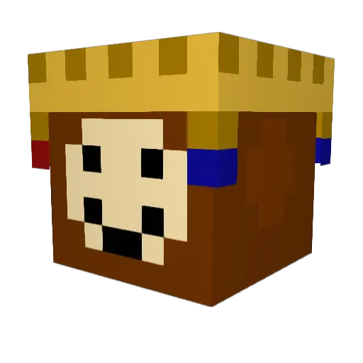 redfgbnnn Minecraft avatar head, 3D render
