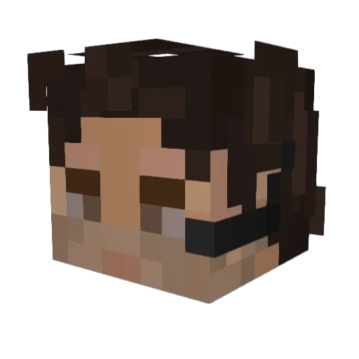 redfield1 Minecraft avatar head, 3D render