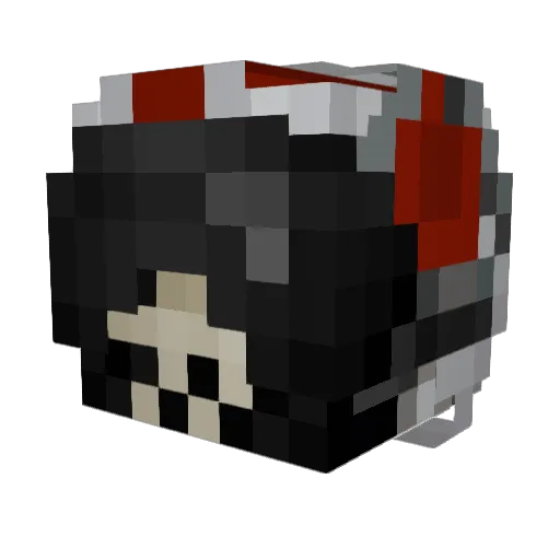 redfish451 Minecraft avatar head, 3D render