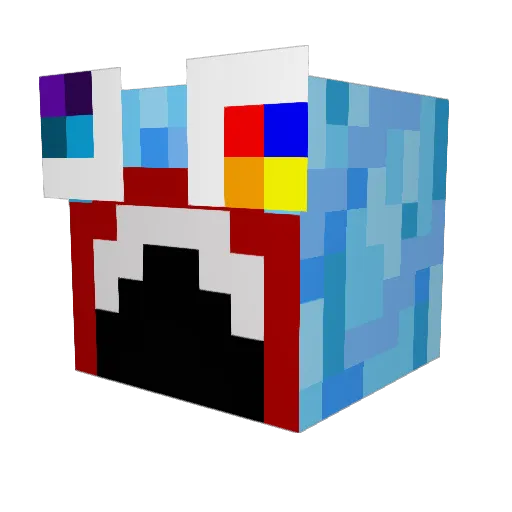 redfoo28 Minecraft avatar head, 3D render