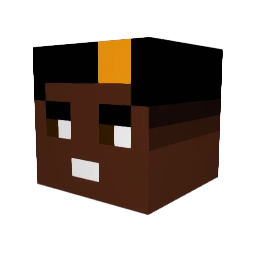 redfox215 Minecraft avatar head, 3D render
