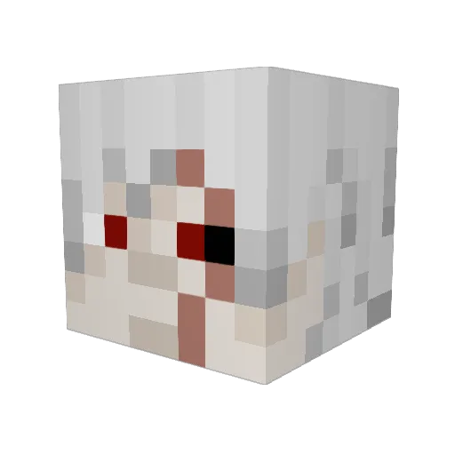 redgameplay Minecraft avatar head, 3D render