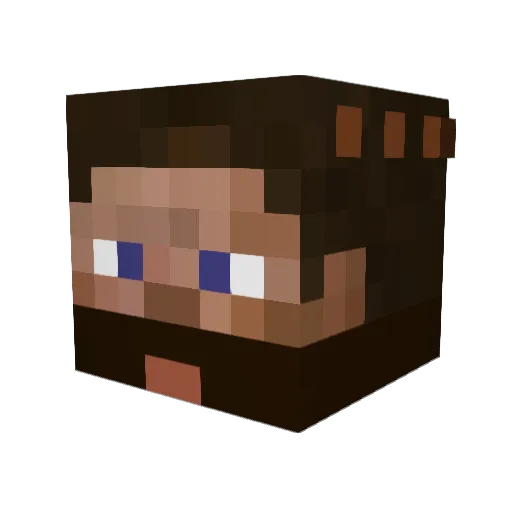 redgamer127 Minecraft avatar head, 3D render