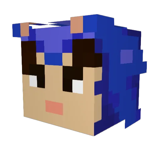 redgamer75 Minecraft avatar head, 3D render