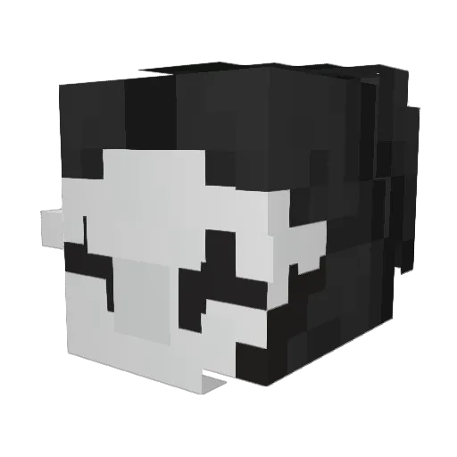redhaslock Minecraft avatar head, 3D render