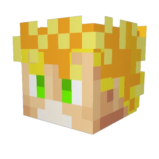 redhawk44 Minecraft avatar head, 3D render