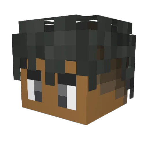 redhawkmonke Minecraft avatar head, 3D render