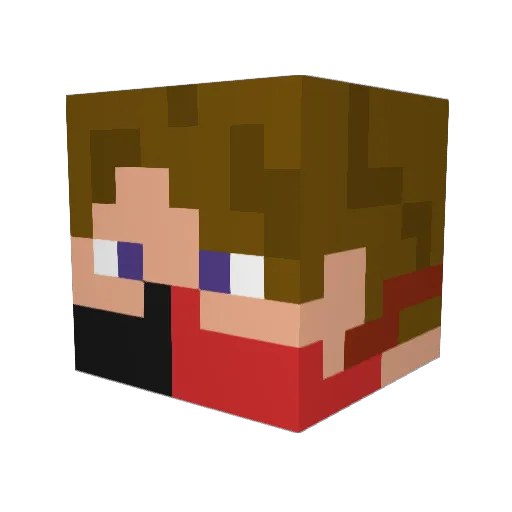 redhero618 Minecraft avatar head, 3D render