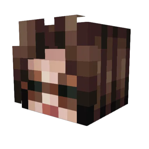 redhotdemon Minecraft avatar head, 3D render