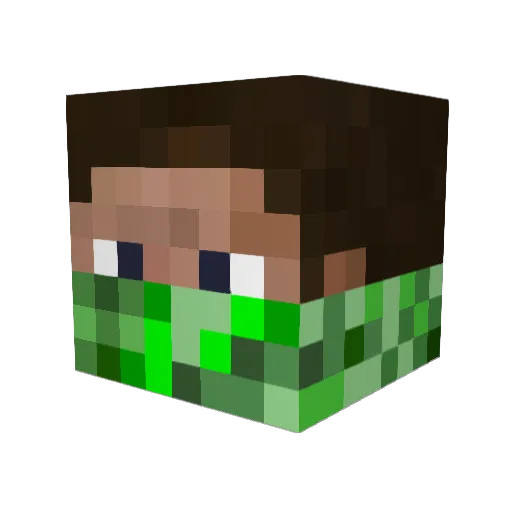redhothead15 Minecraft avatar head, 3D render