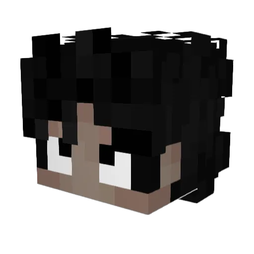 rediixik Minecraft avatar head, 3D render