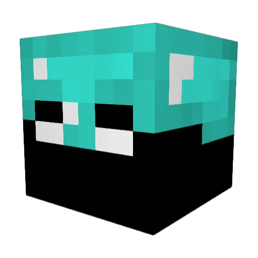 redikinez Minecraft avatar head, 3D render