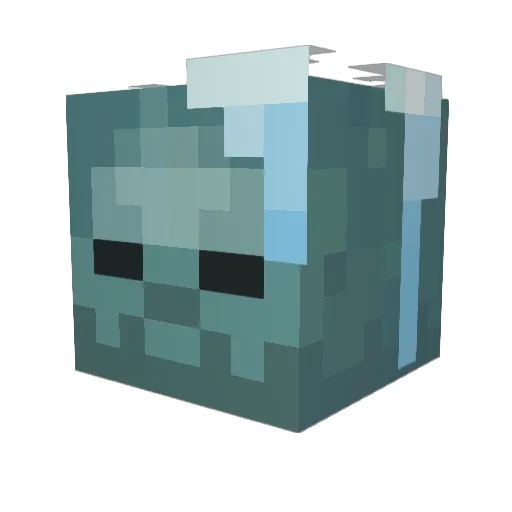redisbeddead Minecraft avatar head, 3D render