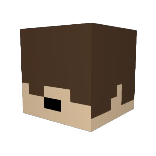redjean Minecraft avatar head, 3D render