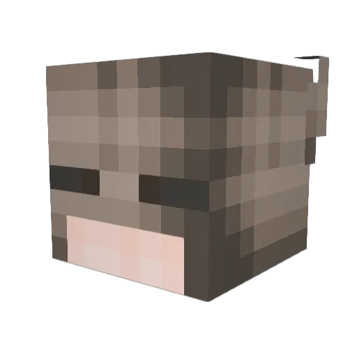 redkeg01 Minecraft avatar head, 3D render