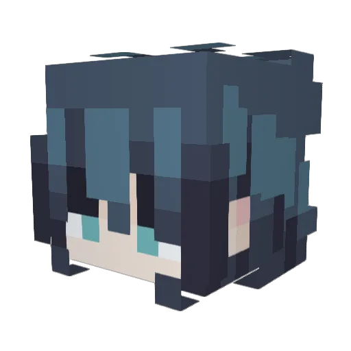 redkoi555 Minecraft avatar head, 3D render