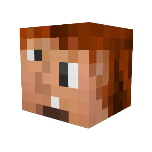 redliner13 Minecraft avatar head, 3D render