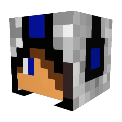 redlines08 Minecraft avatar head, 3D render